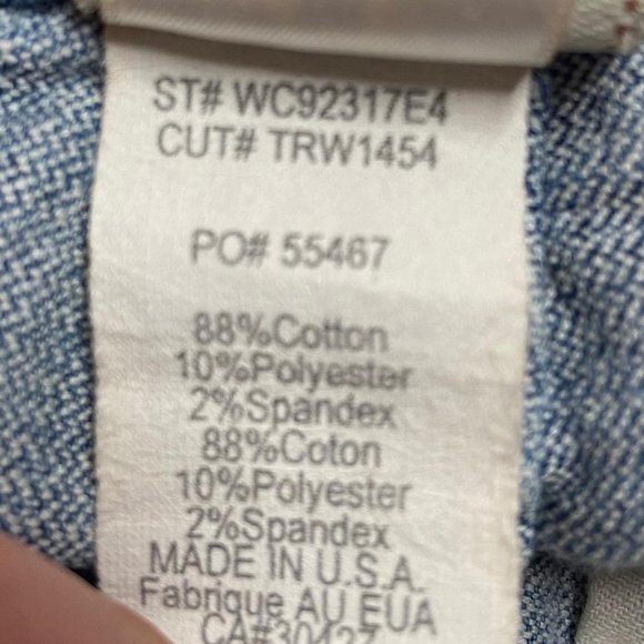 Vintage True Religion Becky Bootcut Medium Blue Stretch Jeans Leather Tab 28 - Picture 7 of 13